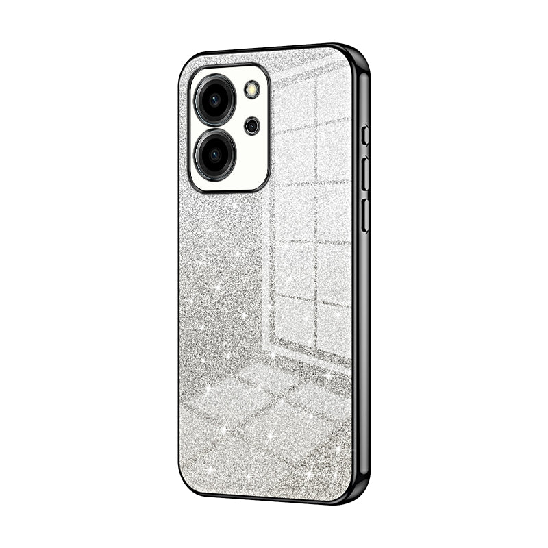 Honor 80 SE Luxury Glitter Gradient Powder Electroplated Case with Advanced Protection and Style