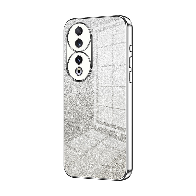 Honor 90 Luxury Glitter Gradient Powder Electroplated Case with Advanced Protection and Style