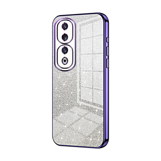 Honor 90 Pro Luxury Glitter Gradient Powder Electroplated Case with Advanced Protection and Style