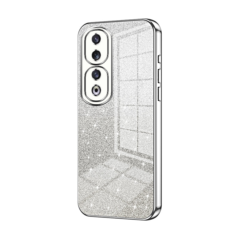 Honor 90 Pro Luxury Glitter Gradient Powder Electroplated Case with Advanced Protection and Style