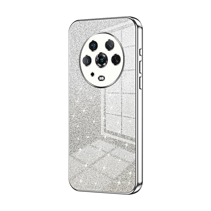 Honor Magic4 Luxury Glitter Gradient Powder Electroplated Case with Advanced Protection and Style