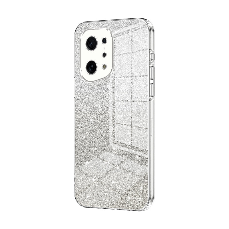 OPPO Find X5 Luxury Glitter Gradient Powder Electroplated Case with Advanced Protection and Style