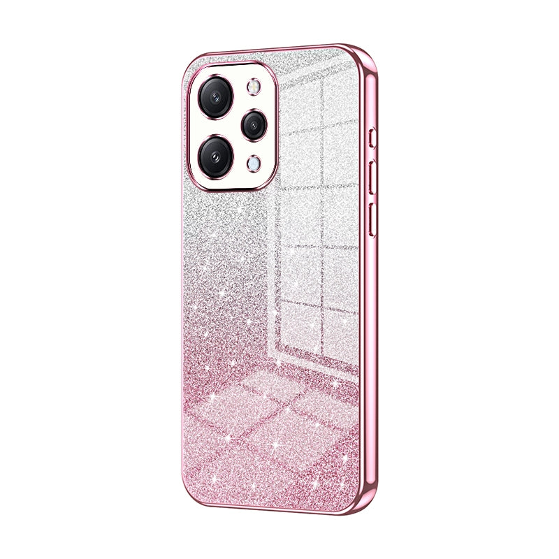 Xiaomi Redmi Note 12R Luxury Glitter Gradient Powder Electroplated Case with Advanced Protection and Style