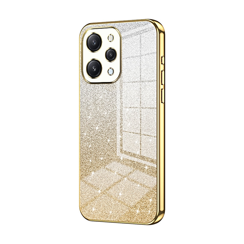 Xiaomi Redmi Note 12R Luxury Glitter Gradient Powder Electroplated Case with Advanced Protection and Style
