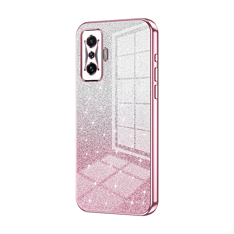 Xiaomi Redmi K50 Gaming Luxury Glitter Gradient Powder Electroplated Case with Advanced Protection and Style
