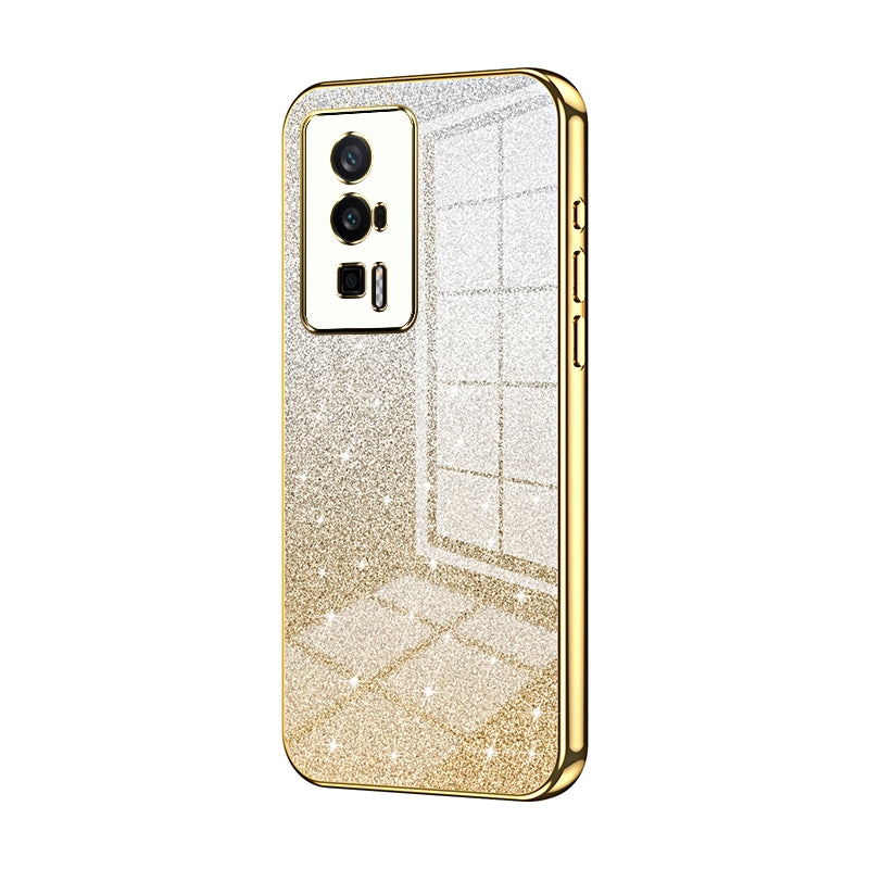 Xiaomi Redmi K60 Luxury Glitter Gradient Powder Electroplated Case with Advanced Protection and Style