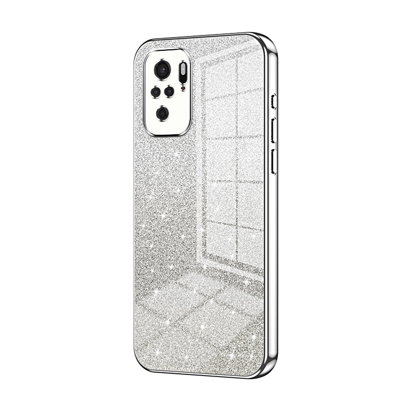 Xiaomi Redmi Note 10 Luxury Glitter Gradient Powder Electroplated Case with Advanced Protection and Style