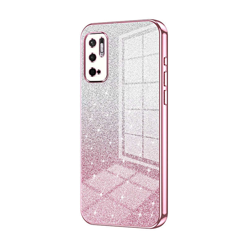 Xiaomi Redmi Note 10 5G Luxury Glitter Gradient Powder Electroplated Case with Advanced Protection and Style