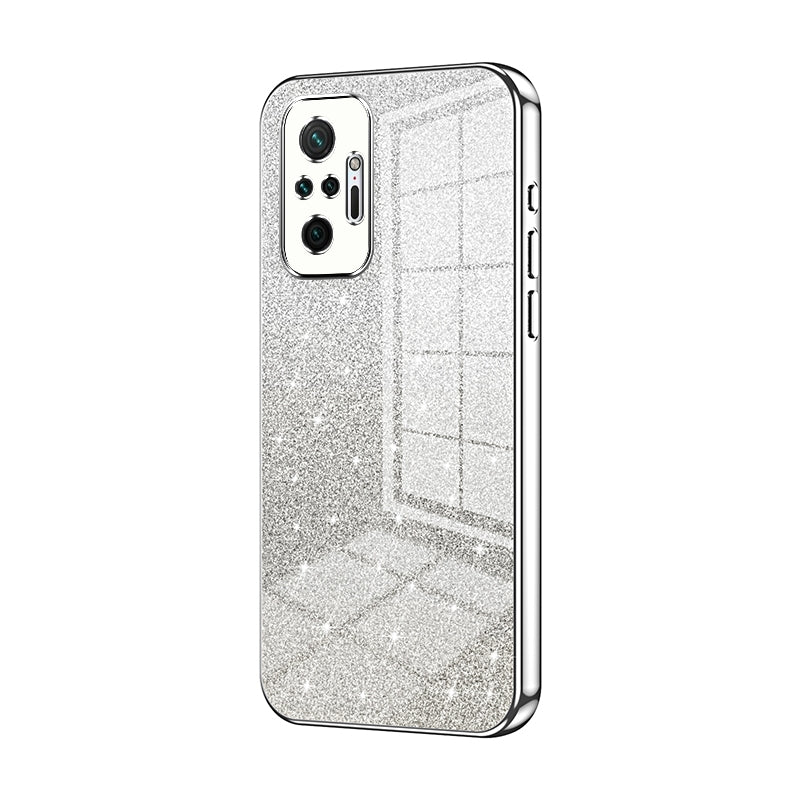 Xiaomi Redmi 10 Pro Max Luxury Glitter Gradient Powder Electroplated Case with Advanced Protection and Style