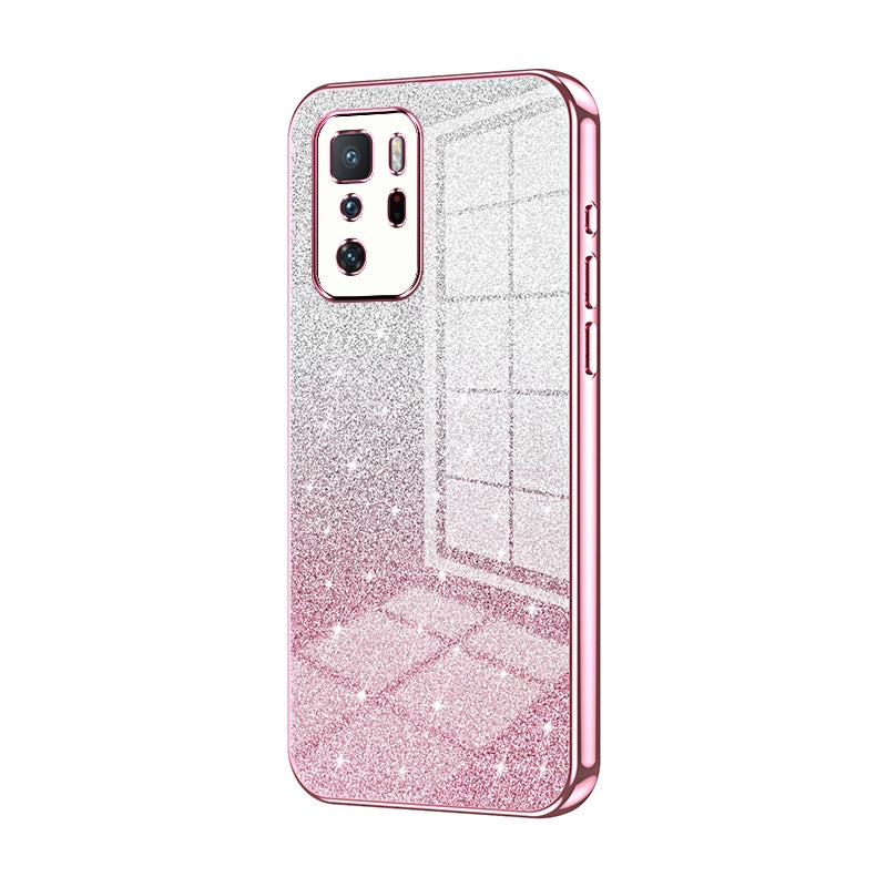 Xiaomi Redmi Note Poco X3 GT Luxury Glitter Gradient Powder Electroplated Case with Advanced Protection and Style