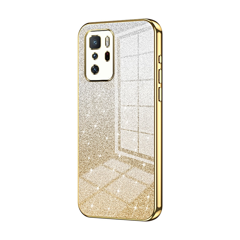 Xiaomi Redmi Note Poco X3 GT Luxury Glitter Gradient Powder Electroplated Case with Advanced Protection and Style