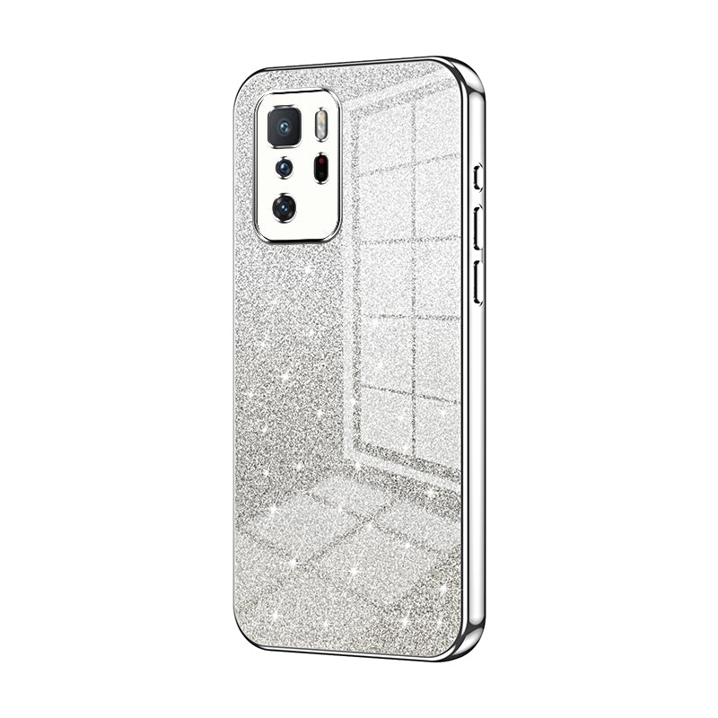 Xiaomi Redmi Note 10 Pro 5G Luxury Glitter Gradient Powder Electroplated Case with Advanced Protection and Style