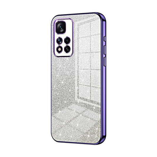 Xiaomi Redmi Note 11 Pro+ 5G Luxury Glitter Gradient Powder Electroplated Case with Advanced Protection and Style