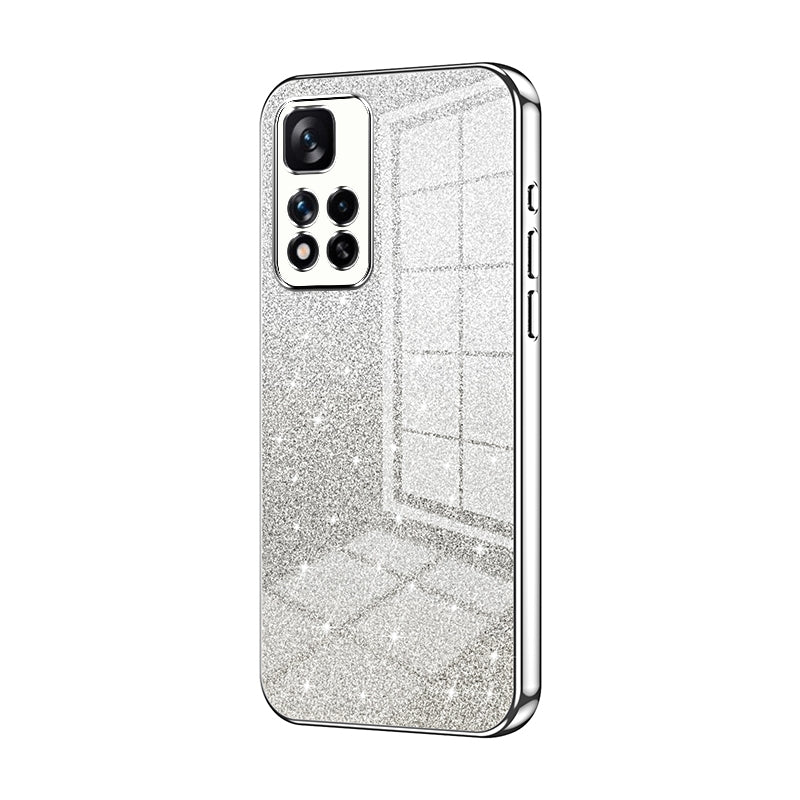 Xiaomi Redmi Note 11 Pro+ 5G Luxury Glitter Gradient Powder Electroplated Case with Advanced Protection and Style