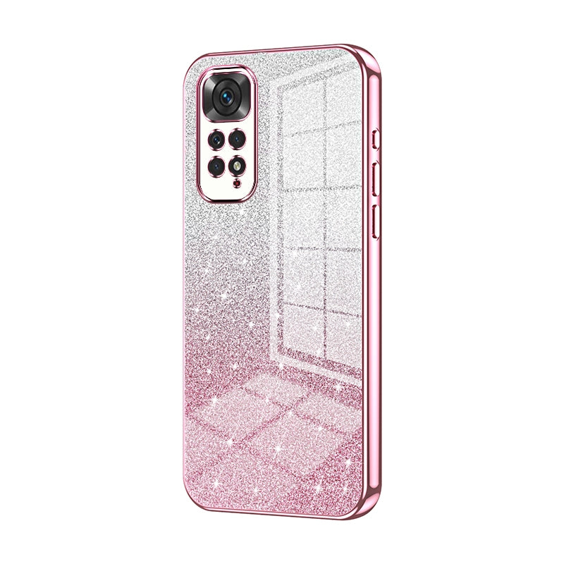 Xiaomi Redmi Note 11S Luxury Glitter Gradient Powder Electroplated Case with Advanced Protection and Style