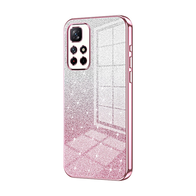 Xiaomi Redmi Note 11T 5G Luxury Glitter Gradient Powder Electroplated Case with Advanced Protection and Style