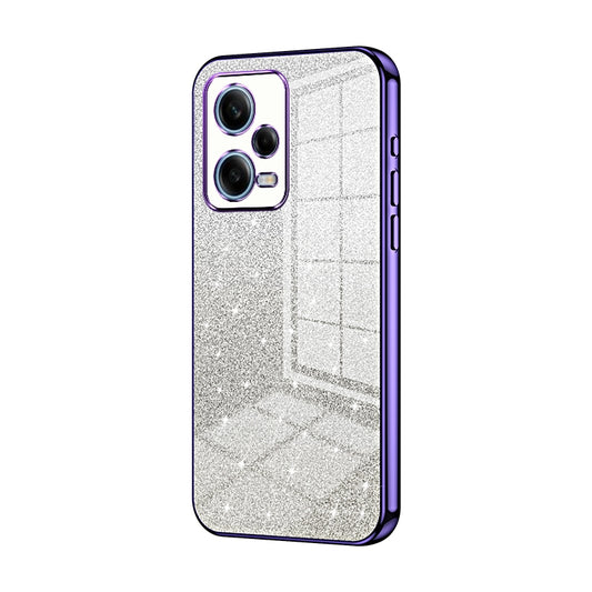 Xiaomi Redmi Note 12 Pro 5G Luxury Glitter Gradient Powder Electroplated Case with Advanced Protection and Style