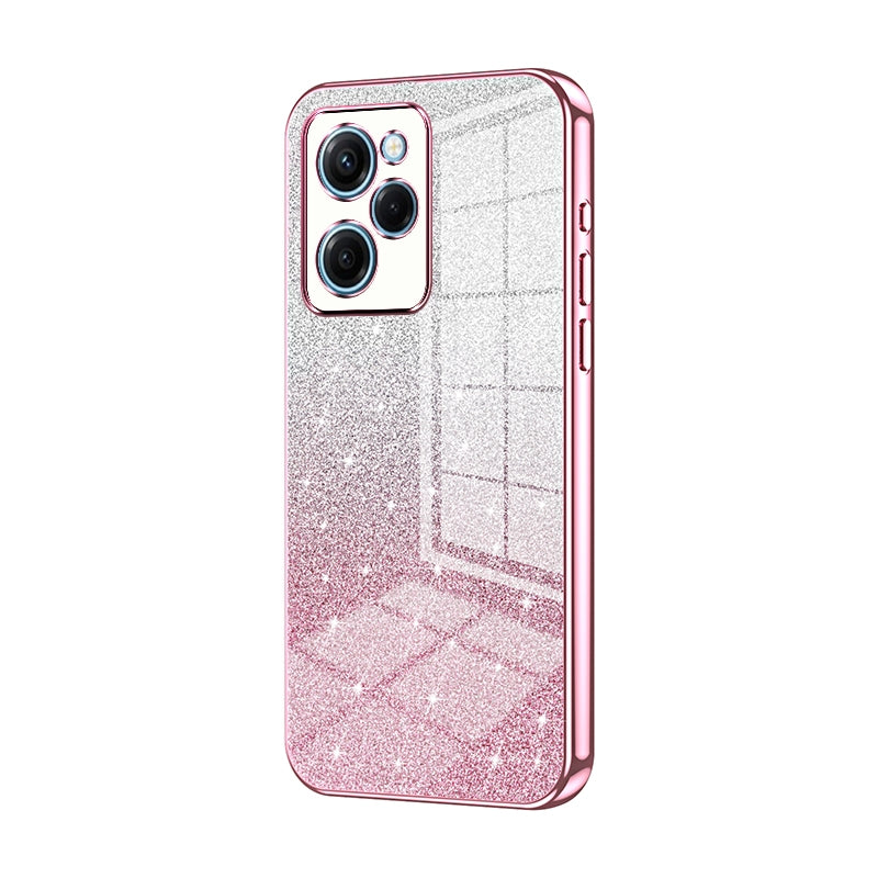 Xiaomi Redmi Note 12 Pro Speed Luxury Glitter Gradient Powder Electroplated Case with Advanced Protection and Style