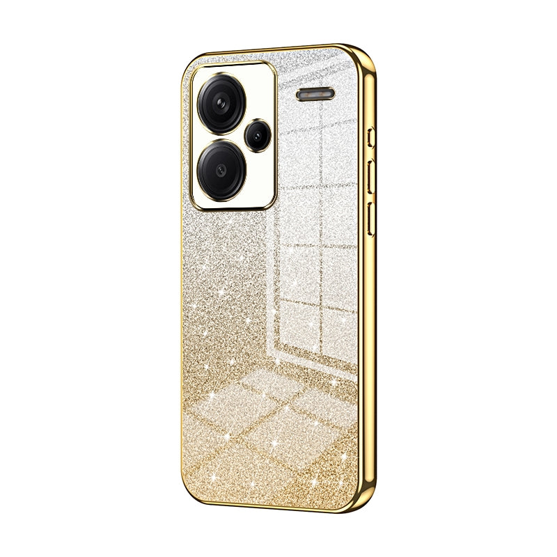 Xiaomi Redmi Note 13 Pro+ Luxury Glitter Gradient Powder Electroplated Case with Advanced Protection and Style