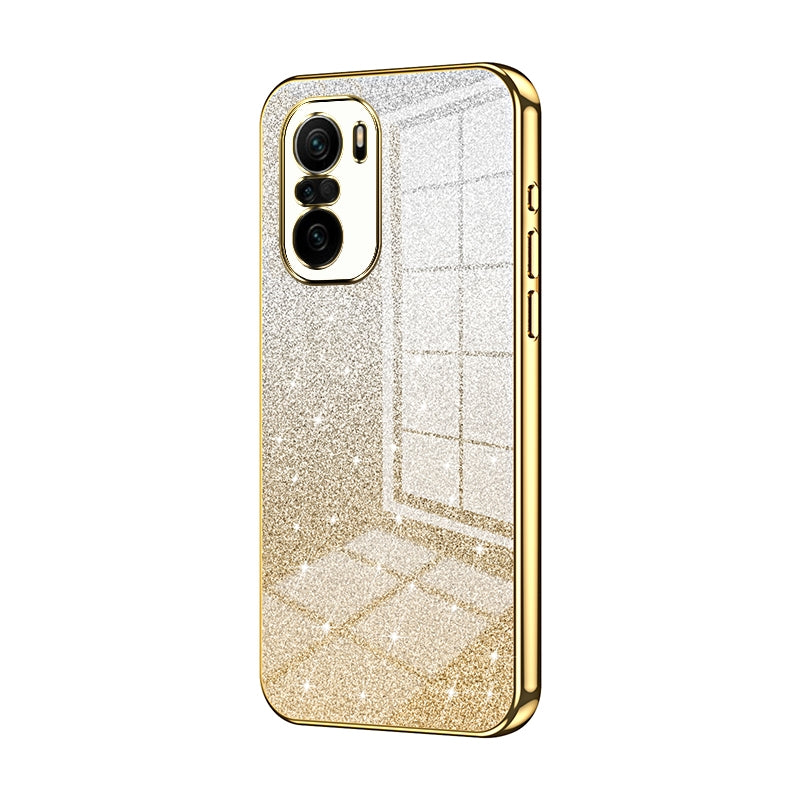 Xiaomi Redmi K40 Luxury Glitter Gradient Powder Electroplated Case with Advanced Protection and Style