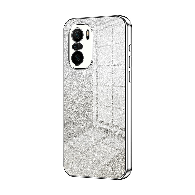 Xiaomi Redmi K40 Pro+ Luxury Glitter Gradient Powder Electroplated Case with Advanced Protection and Style