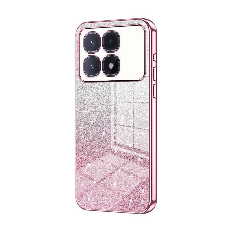 Xiaomi Redmi K70 Ultra Luxury Glitter Gradient Powder Electroplated Case with Advanced Protection and Style