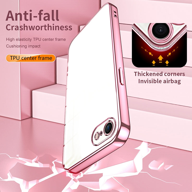 iPhone 8 Case - Transparent Plating & Precision Hole Design for Luxury and Protection-buycases.co.uk