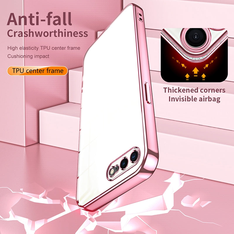 iPhone 8 Plus Case - Transparent Plating & Precision Hole Design for Luxury and Protection-buycases.co.uk