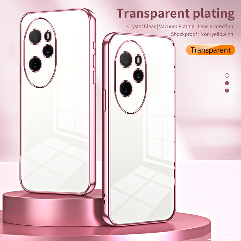 Honor 100 Pro Case - Transparent Plating & Precision Hole Design for Luxury and Protection-buycases.co.uk