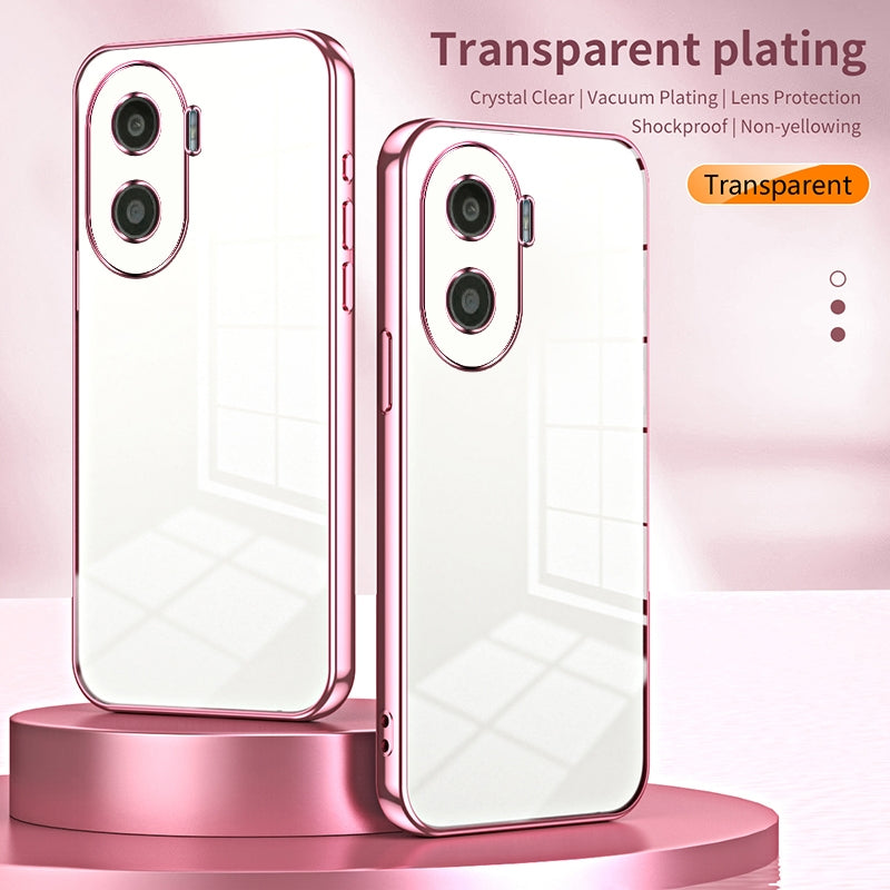 Honor Play 7T Pro Case - Transparent Plating & Precision Hole Design for Luxury and Protection-buycases.co.uk
