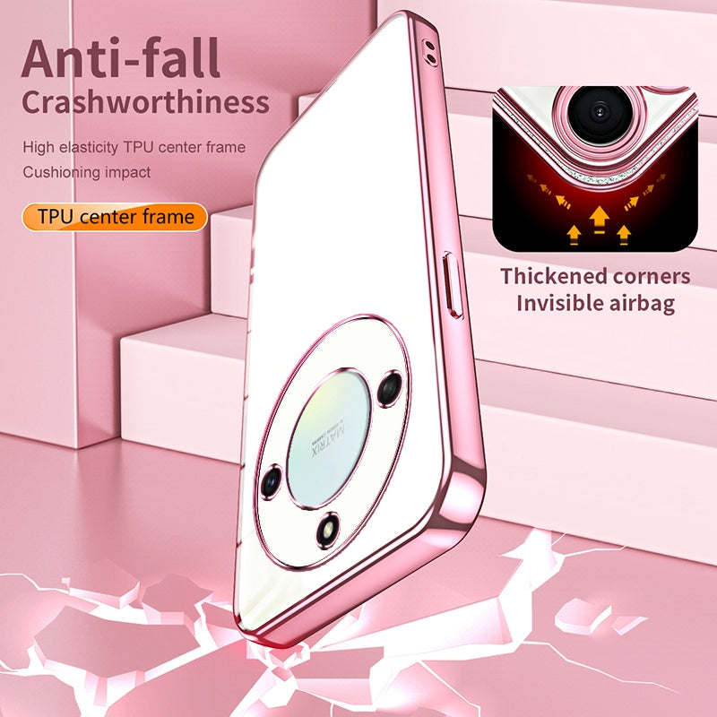 Honor X40 5G Case - Transparent Plating & Precision Hole Design for Luxury and Protection-buycases.co.uk