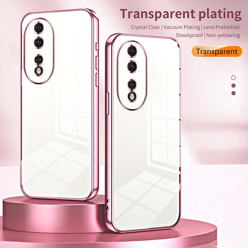 Honor 80 Case - Transparent Plating & Precision Hole Design for Luxury and Protection-buycases.co.uk