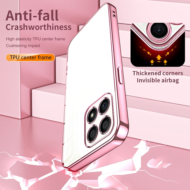 Honor X30i Case - Transparent Plating & Precision Hole Design for Luxury and Protection-buycases.co.uk