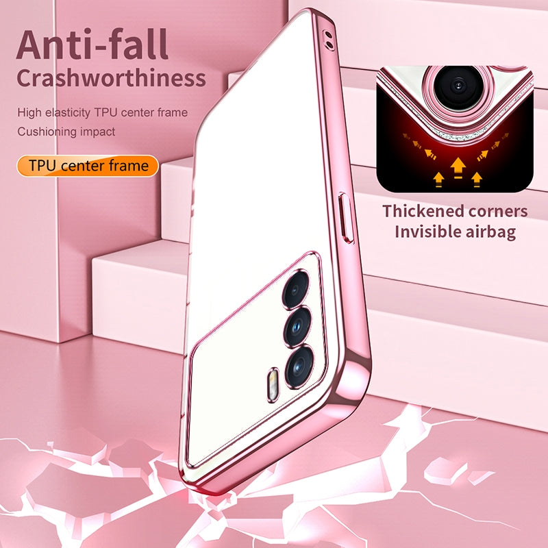 OPPO K9 Pro Case - Transparent Plating & Precision Hole Design for Luxury and Protection-buycases.co.uk