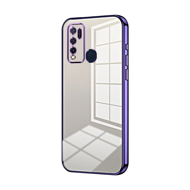 vivo Y50 Case - Transparent Plating & Precision Hole Design for Luxury and Protection-buycases.co.uk