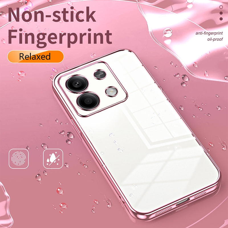 Xiaomi Redmi Note 13 5G Case - Transparent Plating & Precision Hole Design for Luxury and Protection-buycases.co.uk
