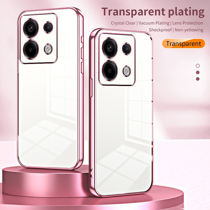 Xiaomi Redmi Note 13 Pro 5G Case - Transparent Plating & Precision Hole Design for Luxury and Protection-buycases.co.uk
