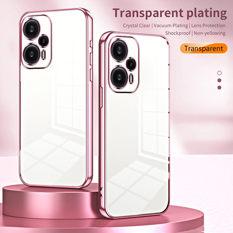 Xiaomi Redmi Note 12 Turbo Case - Transparent Plating & Precision Hole Design for Luxury and Protection-buycases.co.uk