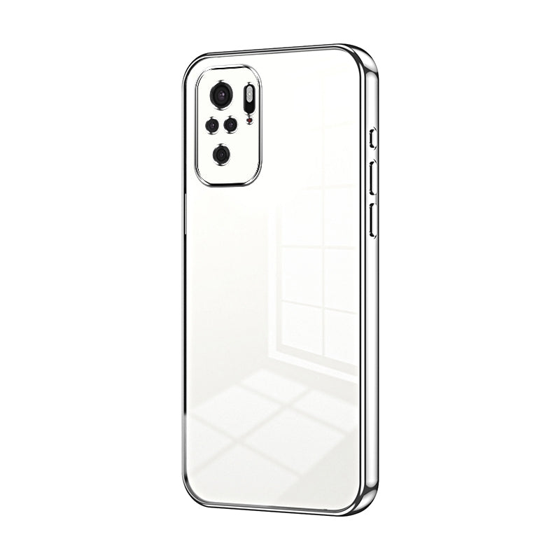 Xiaomi Redmi Note 10 Case - Transparent Plating & Precision Hole Design for Luxury and Protection-buycases.co.uk