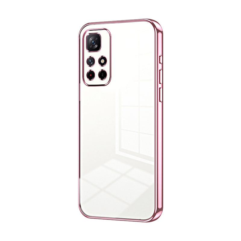 Xiaomi Redmi Note 11T 5G Case - Transparent Plating & Precision Hole Design for Luxury and Protection-buycases.co.uk
