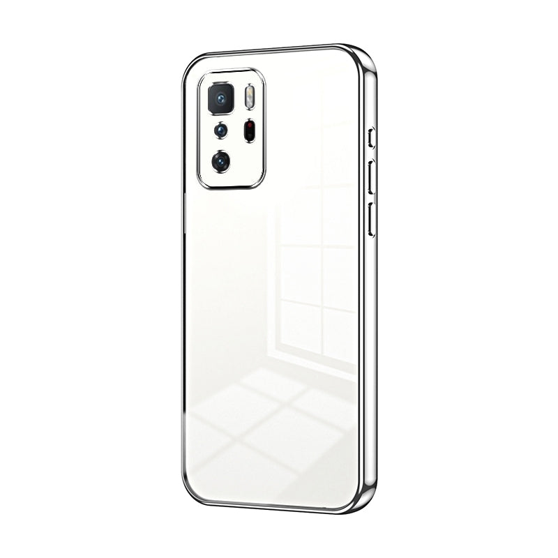 Xiaomi Redmi Note 10 Pro 5G Case - Transparent Plating & Precision Hole Design for Luxury and Protection-buycases.co.uk