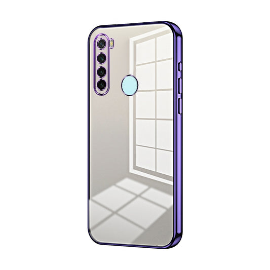 Xiaomi Redmi Note 8 2021 Case - Transparent Plating & Precision Hole Design for Luxury and Protection-buycases.co.uk