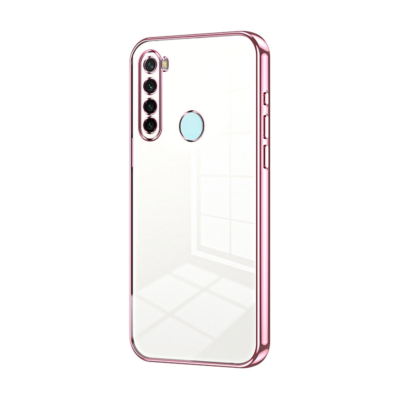 Xiaomi Redmi Note 8 2021 Case - Transparent Plating & Precision Hole Design for Luxury and Protection-buycases.co.uk