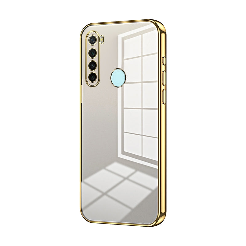 Xiaomi Redmi Note 8 2021 Case - Transparent Plating & Precision Hole Design for Luxury and Protection-buycases.co.uk