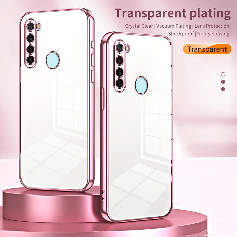 Xiaomi Redmi Note 8 Case - Transparent Plating & Precision Hole Design for Luxury and Protection-buycases.co.uk