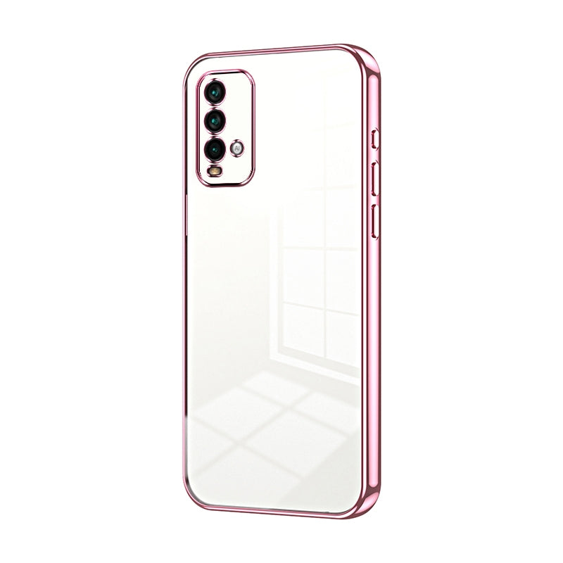 Xiaomi Redmi Note 9 4G Case - Transparent Plating & Precision Hole Design for Luxury and Protection-buycases.co.uk