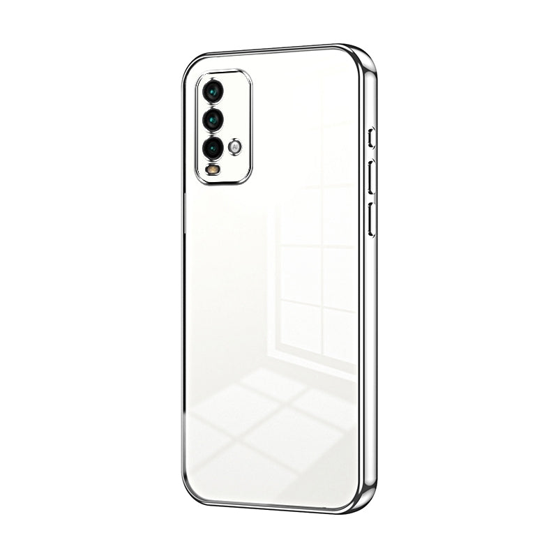 Xiaomi Redmi Note 9 4G Case - Transparent Plating & Precision Hole Design for Luxury and Protection-buycases.co.uk