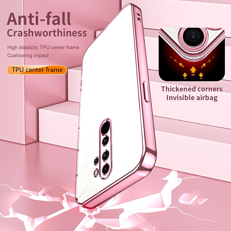 Xiaomi Redmi Note 8 Pro Case - Transparent Plating & Precision Hole Design for Luxury and Protection-buycases.co.uk