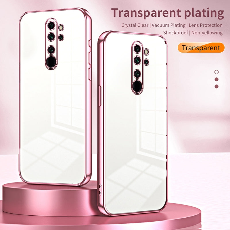 Xiaomi Redmi Note 8 Pro Case - Transparent Plating & Precision Hole Design for Luxury and Protection-buycases.co.uk