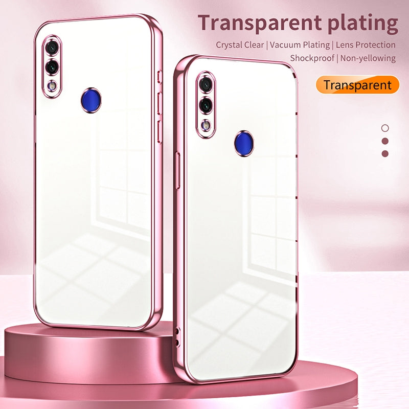 Xiaomi Redmi Note 7 Case - Transparent Plating & Precision Hole Design for Luxury and Protection-buycases.co.uk